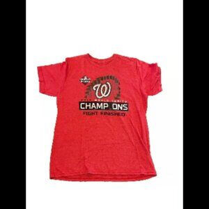 Washington Nationals Graphic T-Shirt Men’s L Red MLB Tee